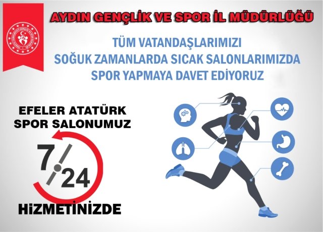 Aydın’da 7 / 24 Spor Yapma Fırsatı