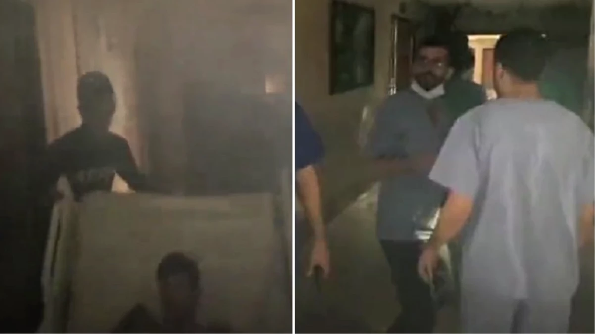 İsrail ordusunun gece baskını yaptığı Şifa Hastanesi’ndeki panik anları kamerada
