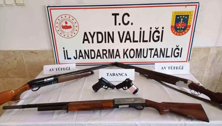 Aydın’da Ruhsatsız Silah Operasyonu: 10 Silah Yakalandı