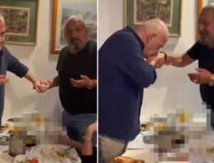 Ahmet Çakar Erman Toroğlu’nun elini öptü