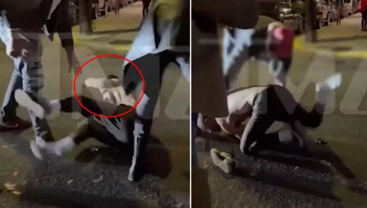 Olay görüntü! Ünlü oyuncu çıkan hengamede ağır formda darbedildi