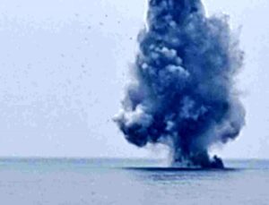 Ordu’da kıyıya vuran insansız deniz aracı imha edildi