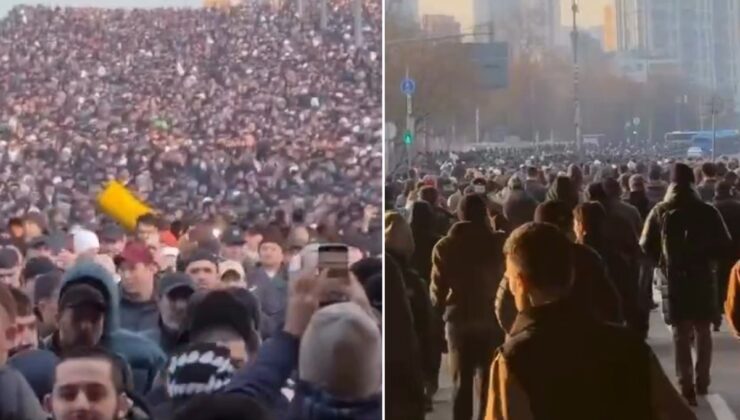 Rusya’da binlerce Müslüman bayram sabahı mescitlere akın etti