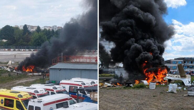 Varşova’da hafif uçak sokağa düştü: 2 kişi öldü, 2 kişi yaralandı